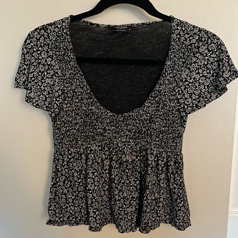 Lucky Brand Babydoll Top